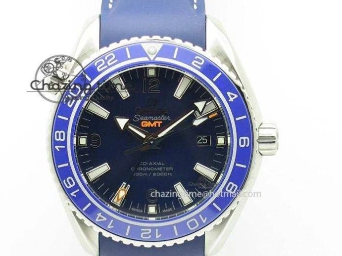 0521 Resilient Planet Ocean 2016 43.5mm SS OM 1:1 Best Edition Black Dial On Black Nylon Strap A 8167